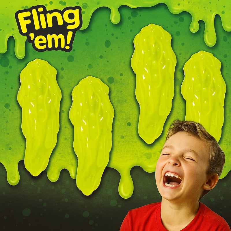 JaRu JA-RU Gross Snot Flinger Toy (1 Pack) Icky & Stretchy Launching Booger. Halloween Party Favor, Gross Toy, Sticky Flinger, Launcher, Prank, Party Favor, Classroom Prize 2493-1 - Image 2